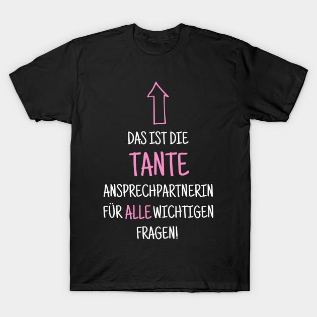 Aunt Godmother Gift Funny Saying T-Shirt by Schwarzweiss